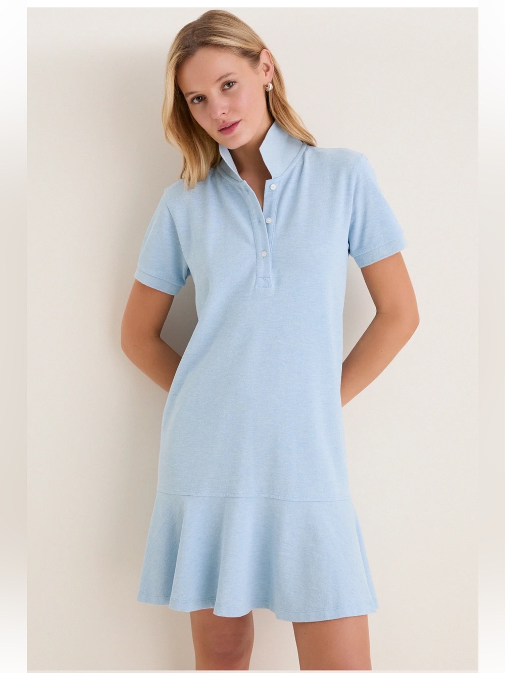 TUCKERNUCK Light Blue Pique May Polo Dress